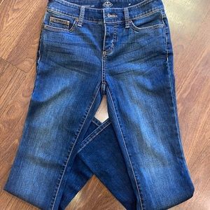 St. John’s Bay dark denim jeans. Size 4P